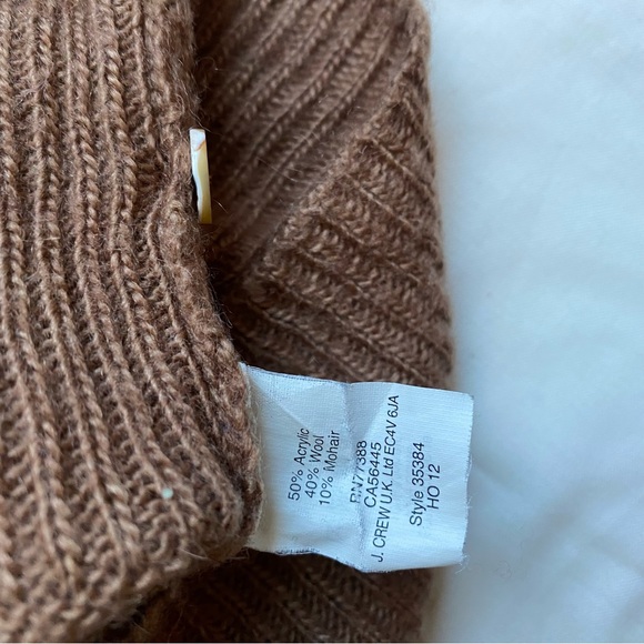 J Crew Brown Wool Boatneck Sweater - Picture 9 of 9